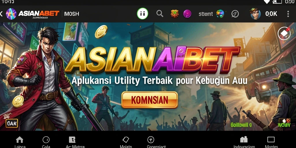 Tangkapan layar utama ASIANABET menampilkan interface intuitif aplikasinya.