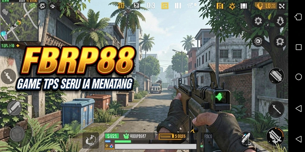 Gameplay seru FBRP88 menampilkan aksi tembak-tembakan yang mendebarkan.