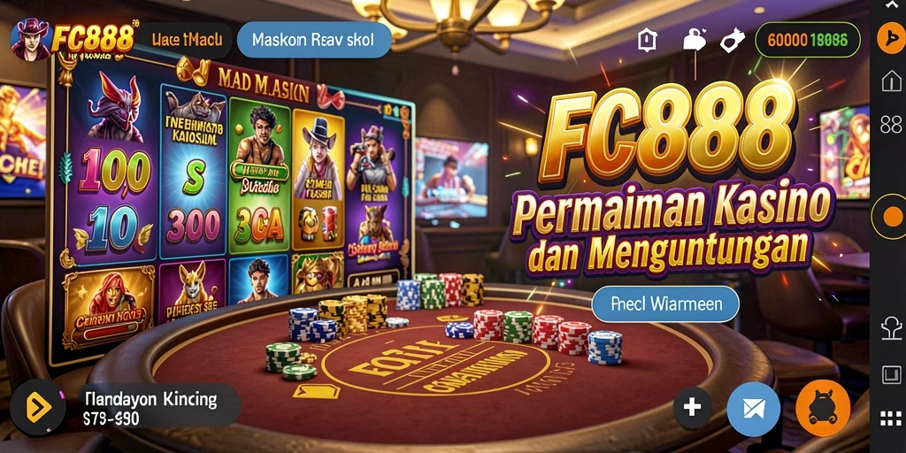 Tampilan menarik dari FC888 dengan gameplay Kasino yang seru.