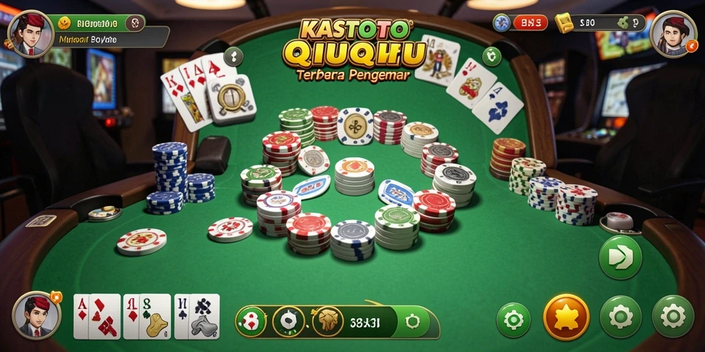 Screenshot gameplay KASTOTO menampilkan serunya bermain QiuQiu.