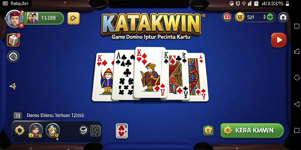 Tampilan antarmuka KATAKWIN dengan gameplay seru akhir pekan ini.