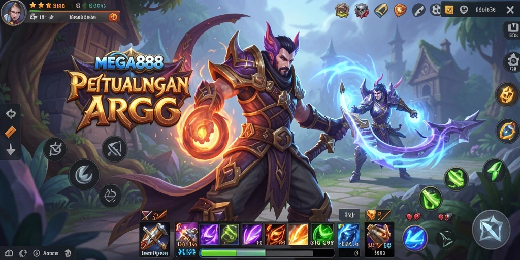 Tampilan gameplay seru dalam dunia ARPG MEGA888.