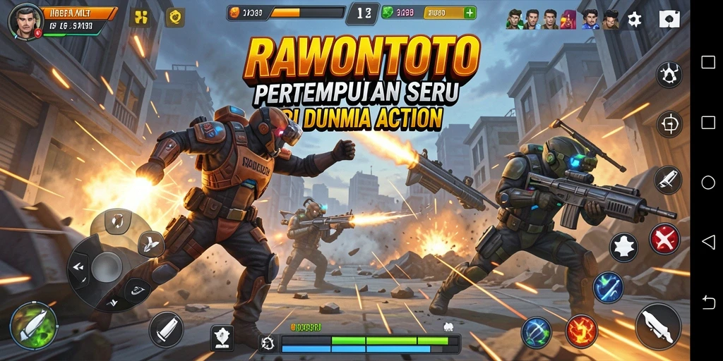 Tangkapan layar yang menunjukkan momen epik dalam pertempuran di RAWONTOTO.