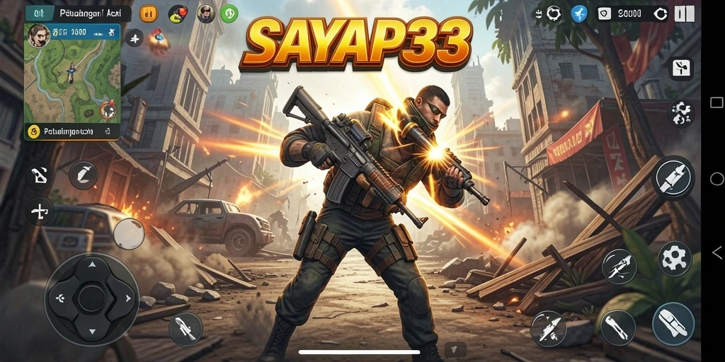 Tangkapan layar utama SAYAP33 menampilkan gameplay yang mendebarkan dan intrik.