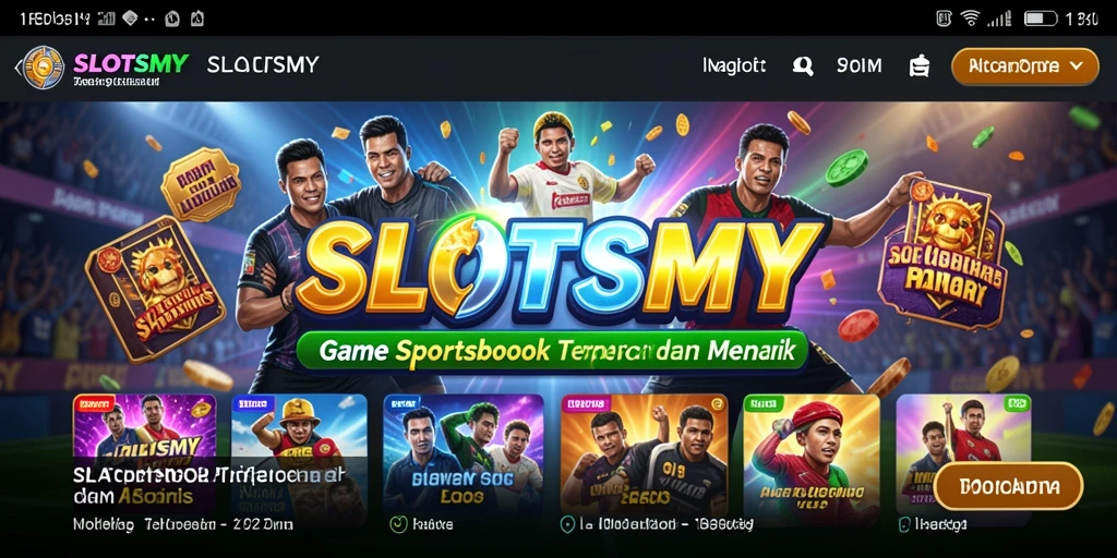 Tangkapan layar utama SLOTSMY menampilkan pengalaman taruhan yang seru.