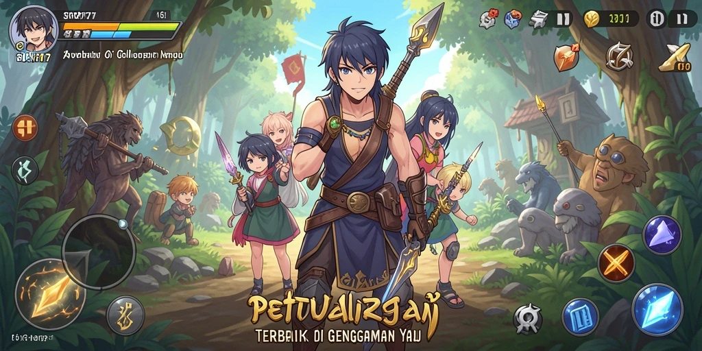 Screenshot gameplay SOV777 yang menunjukkan karakter anime beraksi.