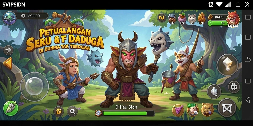 Tangkapan layar SVIPSIDN menampilkan petualangan seru dalam dunia penuh tantangan.